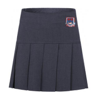 Official school skirt with logo